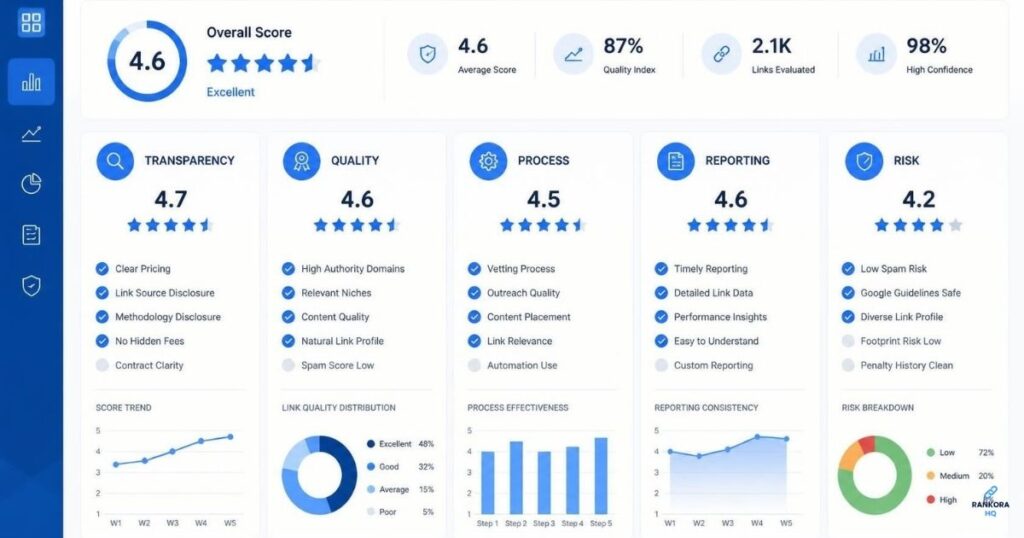 Backlink Vendor Evaluation Scorecard 