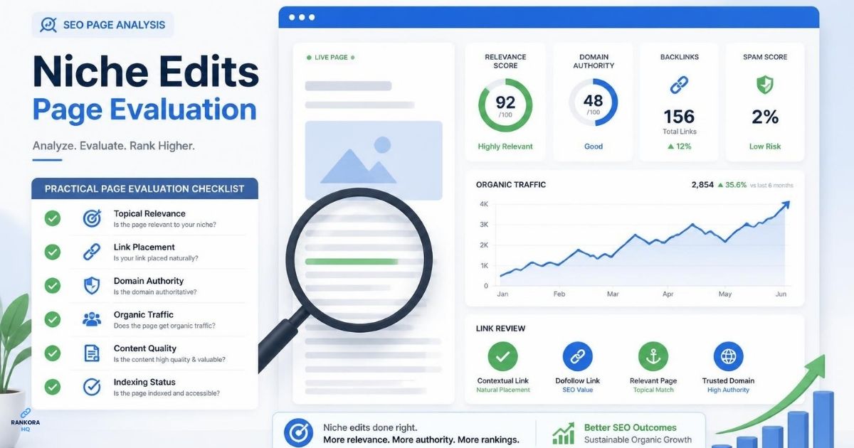 How to Evaluate a Page for a Niche Edit Before Link Placement