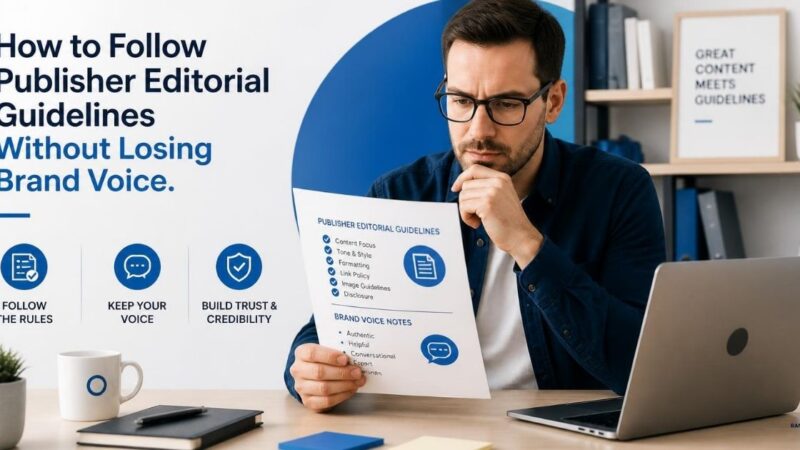 How to Follow Publisher Editorial Guidelines Without Losing Brand Voice