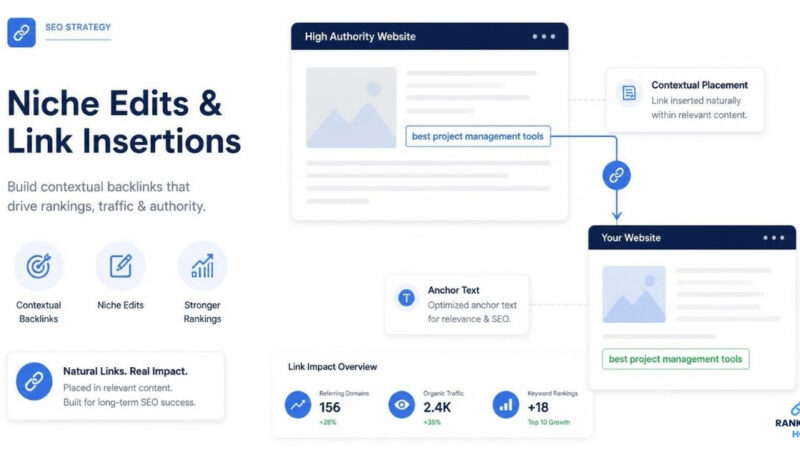 What are niche edits and link insertions in SEO