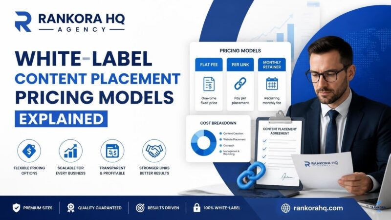 White-Label Content Placement Pricing Models Explained